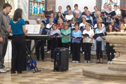 Einige Sänger des Gospelchores